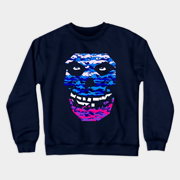 crimson ghost camo pattern Crewneck Sweatshirt by BAJAJU